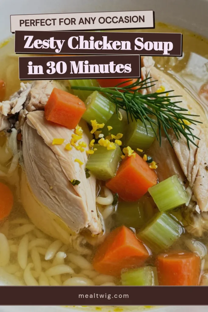 Discover the refreshing taste of Greek lemon chicken soup, a zesty chicken soup recipe that combines tender chicken, orzo, and vibrant vegetables. This healthy chicken soup with vegetables is perfect for a cozy meal, packed with Mediterranean flavors. Enjoy a comforting bowl of orzo lemon chicken soup that's easy to make and delicious! Try this Mediterranean chicken soup recipe today. Don't forget to save this for later! #GreekLemonChickenSoup #HealthySoup #MediterraneanCooking #SoupRecipe