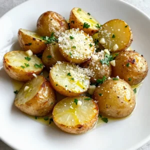 Garlic Parmesan Roasted Potatoes Crispy and Flavorful