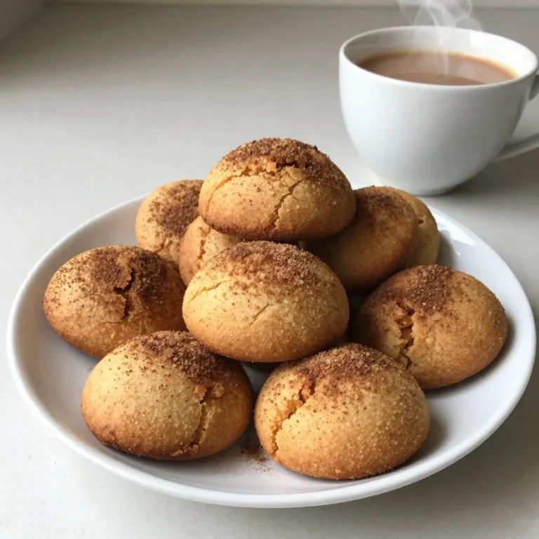 - 2 ¾ cups all-purpose flour - 1 teaspoon baking soda - ½ teaspoon salt - 1 tablespoon ground cinnamon - 1 teaspoon ground ginger - ½ teaspoon ground cardamom - ½ teaspoon ground cloves - 1 cup unsalted butter, softened - 1 ½ cups granulated sugar - 2 large eggs - 1 teaspoon vanilla extract - ¼ cup granulated sugar (for rolling) - 2 teaspoons ground cinnamon (for rolling) You can swap butter with coconut oil for a dairy-free option. Applesauce also works if you want to cut fat. For sugar, use brown sugar or coconut sugar for a deeper flavor. If you need gluten-free options, use a gluten-free flour blend. Just check the blend has xanthan gum to help with texture. These simple swaps keep your snickerdoodles delicious while meeting your needs. {{ingredient_image_1}} 1. Preheating the oven: Start by preheating your oven to 350°F (175°C). This ensures the cookies bake evenly. 2. Preparing baking sheets: Line two baking sheets with parchment paper. This helps prevent sticking and makes cleanup easy. 1. Creaming butter and sugar: In a large bowl, use an electric mixer to beat the softened butter and 1 ½ cups of granulated sugar. Mix until it's light and fluffy, about 2-3 minutes. This step adds air, making your cookies soft. 2. Incorporating eggs and vanilla: Add the eggs one at a time, mixing well after each one. Then stir in 1 teaspoon of vanilla extract. This makes your cookie dough rich and tasty. 1. Rolling dough and coating in cinnamon-sugar: In a small bowl, mix ¼ cup of granulated sugar with 2 teaspoons of cinnamon. Scoop about 1 tablespoon of dough, roll it into a ball, and coat it in the cinnamon-sugar mixture. This adds a sweet crunch. 2. Baking time and temperature: Place the dough balls on the baking sheets, spacing them about 2 inches apart. Bake for 10-12 minutes. The edges should be set, and the tops should look slightly cracked. Let them cool on the sheets for 5 minutes before moving them to a wire rack. This cooling helps them firm up nicely. To get your snickerdoodles just right, avoid overmixing the dough. When you mix the dry and wet ingredients, stop as soon as they blend. Overmixing can lead to tough cookies. You want them soft and chewy. The cooling process is also key. Let the cookies rest on the baking sheet for 5 minutes. This helps them firm up a bit. Then, move them to a wire rack. Cooling on the rack makes them stay soft inside. For added flavor, think about using more spices. You can try adding nutmeg or a bit of black pepper. These spices can give your cookies a warm kick. You can also experiment with different sugars. Brown sugar can add moisture and a deeper flavor. Mixing white and brown sugar gives a lovely taste and texture. Pro Tips Chill the Dough: For best results, chill the dough for at least 30 minutes before baking. This helps the cookies maintain their shape and enhances their flavor. Use Fresh Spices: Ensure your spices are fresh for the best flavor. Old spices lose potency and can make your cookies taste flat. Experiment with Add-ins: Consider adding chocolate chips, nuts, or dried fruit to the dough for added texture and flavor variations. Store Properly: Keep your snickerdoodles in an airtight container at room temperature for up to a week to maintain freshness. {{image_2}} You can change the flavors of your spiced chai snickerdoodles for fun! Here are two tasty ideas. - Pumpkin spice version: Add 1 cup of pumpkin puree and 1 teaspoon of pumpkin pie spice. This twist gives your cookies a warm, fall vibe. They smell great and taste even better! - Chocolate chai snickerdoodles: Mix in ½ cup of cocoa powder with your dry ingredients. This adds a rich chocolate flavor that pairs perfectly with chai spices. You can make snickerdoodles fit many diets too! Here are some easy swaps. - Vegan adjustment suggestions: Replace the eggs with ½ cup of unsweetened applesauce or 1/4 cup of flaxseed meal mixed with water. These alternatives keep the cookies moist and tasty. - Low-sugar alternatives: Use a sugar substitute like stevia or erythritol. This will help cut down on sugar while keeping the cookies sweet. You can also reduce the sugar amount by a third without losing flavor. To keep your spiced chai snickerdoodles fresh, store them in an airtight container. Glass or plastic containers work well. Make sure the cookies are cool before sealing them to avoid moisture build-up. They will stay fresh for about 1 week at room temperature. You can also add a slice of bread to keep them soft. You can freeze the cookie dough for later use. Simply scoop the dough into balls and place them on a baking sheet. Freeze them for about 2 hours, then transfer the balls to a freezer bag. They can stay in the freezer for up to 3 months. When you’re ready to bake, just take out the dough balls. Let them thaw at room temperature for about 30 minutes. Then bake as directed. You might need to add a minute or two to the baking time. Enjoy fresh cookies anytime! Snickerdoodles get their chewiness from a mix of butter and sugar. When you cream these together, it helps create air pockets. The eggs add moisture, which also helps. If you don't overbake, they stay soft. The balance of flour and sugar is key too. Using enough sugar keeps them tender and chewy. Yes! You can add many flavors to your snickerdoodles. Try adding a bit of nutmeg for warmth. You could also mix in some white chocolate chips for sweetness. If you like nuts, chopped pecans or walnuts work well too. Feel free to get creative! Your cookies are done when the edges are set, and the tops look cracked. They should appear slightly soft in the middle. Remember, they will firm up as they cool. Check them around 10 to 12 minutes in the oven. If they look golden, pull them out. Serve your spiced chai snickerdoodles warm on a wooden platter. Pair them with a cup of chai tea for a cozy touch. You can also stack them high for a fun presentation. Adding a sprinkle of cinnamon on top makes it look fancy and inviting. In this blog post, we explored everything you need for perfect snickerdoodles. We covered the key ingredients and offered swaps if needed. You learned step-by-step instructions to bake these cookies, along with tips to enhance their flavor. We also discussed fun variations and how to store your treats for freshness. Experiment with these ideas and make your snail-doodles unique. Baking should be fun, so enjoy the process!