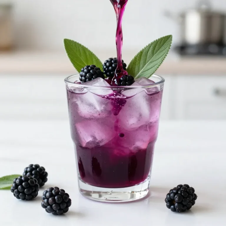 - 1 cup fresh blackberries - 6-8 fresh sage leaves - 2 tablespoons freshly squeezed lemon juice To start, you need fresh blackberries. They bring a sweet, tangy flavor. Next, grab sage leaves. Their earthy taste pairs well with blackberries. Finally, use fresh lemon juice. It adds a bright, zesty kick. - 2 tablespoons honey - 2 tablespoons agave syrup For sweetness, you can choose honey or agave syrup. Honey gives a rich flavor. Agave syrup offers a lighter sweetness. Both work great in this mocktail. - 2 cups sparkling water - Ice cubes - Extra blackberries and sage leaves for garnish You&rsquo;ll need sparkling water to make it bubbly. Ice cubes chill the drink and keep it refreshing. For garnish, use extra blackberries and sage leaves. They add a nice touch to the drink. {{ingredient_image_1}} - Blending Ingredients First, gather your fresh blackberries and sage leaves. Place them in a blender. Add honey or agave syrup and lemon juice. Blend until smooth. This step mixes all the flavors well. - Straining the Mixture Next, take a fine mesh sieve and place it over a bowl or pitcher. Pour the blended mixture into this sieve. Use a spatula to press down the mixture. This helps separate the juice from the solid parts. Discard the solids and keep the smooth liquid. - Filling Glasses with Ice Now, grab some glasses and fill them with ice cubes. This keeps your drink cold and refreshing. Make sure to leave some space for the liquid. - Combining the Mixture and Sparkling Water Pour the strained blackberry-sage mixture over the ice in each glass. Fill them about halfway. Next, top each glass with sparkling water. Stir gently to mix everything. This creates a nice fizz in your drink. - Presentation Suggestions For an elegant touch, add extra blackberries and a sage leaf on top of each drink. This makes your mocktail look pretty and inviting. - Serving Tips Serve the mocktail right away to enjoy its freshness. You can also provide straws or stirrers for guests. This drink is perfect for gatherings or a relaxing day at home. Adjusting Sweetness You can change how sweet your drink is. Use more honey or agave syrup for a sweeter taste. If you want less sweetness, add more lemon juice. Taste as you mix to find the right balance for you. Selecting High-Quality Ingredients Fresh blackberries and sage leaves make a big difference. Look for ripe, juicy blackberries. They should be dark and plump. Choose bright green sage leaves that smell strong. Good ingredients bring out the best flavors in your mocktail. Using Crystal Clear Ice Clear ice looks fancy and makes your drink shine. To make clear ice, boil water first, then freeze it. This way, it won't have bubbles. It keeps your drink cold without watering it down too fast. Choosing Stylish Glassware Pick glasses that match your style. Tall glasses show off the drink's color. Shorter glasses can feel cozy. Add a fun straw for a playful touch. Presentation can make your drink feel extra special. Make-Ahead Tips You can prepare the blackberry mixture a few hours before serving. Just blend and strain, then store in the fridge. When ready, pour it over ice and add sparkling water. This saves time and lets you enjoy the party. Storage Precautions Keep any leftover mixture in an airtight container. Store it in the fridge for up to two days. If you wait too long, the flavors may fade. Make sure to stir well before serving again. Pro Tips Use Fresh Ingredients: For the best flavor, always opt for fresh blackberries and sage leaves. They enhance the taste and aroma of your drink. Adjust Sweetness: Feel free to adjust the amount of honey or agave syrup according to your taste preference. You can start with less and add more if needed. Chill Your Ingredients: For a refreshing sparkler, chill the sparkling water and your glassware beforehand to keep your drink cool longer. Experiment with Flavors: Try adding other herbs like mint or basil for a unique twist on this mocktail. Each herb brings its own character to the drink! {{image_2}} You can change the flavor of your mocktail with ease. Try using other berries like raspberries or blueberries. These fruits add their own unique taste. You can mix and match to find your favorite blend. Herbal infusions can also change the drink's profile. Mint or basil can replace sage. Each herb brings a different twist. Experiment with these herbs to see what you enjoy most. You don&rsquo;t have to use just plain sparkling water. Club soda makes a great substitute. It adds a bit more fizz without changing the taste too much. Flavored sparkling water is another fun option. You can find many flavors, like lime or berry. These can add even more depth to your mocktail. If you want to try a different sweetener, maple syrup can be a delicious choice. It adds a rich flavor that pairs well with blackberries. Organic sweeteners are also a great fit. They can provide a more natural taste. Look for options like coconut sugar or agave syrup. Each sweetener can change the drink&rsquo;s overall character. To keep your blackberry sage mocktail fresh, store any leftovers in the fridge. Use a clean glass jar with a tight lid. This helps keep the flavors strong. Avoid using plastic containers, as they can hold onto smells. You should drink your mocktail within two days. After that, the flavor may fade. If you see any bubbles gone from your drink, it's time to toss it. A flat drink isn&rsquo;t fun to sip. If the color changes or it smells off, do not drink it. You can get creative with leftover blackberries. Use them in yogurt, oatmeal, or smoothies. They add a sweet touch. For sage, try it in soups or salads. Sage pairs well with meats and adds depth to many dishes. A Blackberry Sage Mocktail is a tasty non-alcoholic drink. It mixes fresh blackberries and sage leaves. The drink is sweetened with honey or agave syrup. Fresh lemon juice adds a zesty kick. Finally, sparkling water gives it a fizzy finish. This mocktail is perfect for warm days or special gatherings. It looks pretty and tastes refreshing. Yes, you can prepare some parts ahead of time. You can blend the blackberries, sage, honey, and lemon juice a day early. Store the mixture in the fridge in a sealed container. Just remember to strain it before serving. Add sparkling water and ice when you are ready to drink. This keeps the fizz nice and fresh. Absolutely! This mocktail is great for kids. It has no alcohol, making it a safe choice. The sweet blackberries and honey appeal to young taste buds. Plus, the fizzy water adds fun. It&rsquo;s a colorful drink that kids will love at parties or family meals. Enjoying this mocktail can be a delightful experience for all ages. This post covered how to make a tasty blackberry sage mocktail. We looked at fresh ingredients, sweeteners, and extra items needed. You learned the steps to blend, assemble, and serve the drink. Tips helped you enhance flavor and presentation. We also explored fun variations and storage methods. Enjoy making this drink for any occasion. Share it with family and friends. It&rsquo;s simple, fun, and sure to impress!