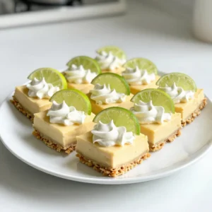 Key Lime Pie Bars Delightfully Tangy Dessert Treat