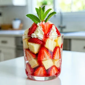 Strawberry Shortcake Trifle Fresh and Tasty Delight