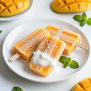 Creamy Coconut Mango Popsicles Refreshing Summer Treat